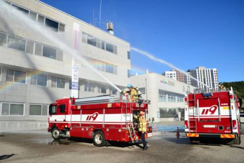평창군, 2025년 공공기관 합동 소방훈련 실시