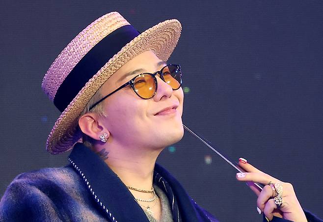 빅뱅 지드래곤(본명 권지용)이 지난 4월 9일 대전 유성구 카이스트 본원 류근철 스포츠 컴플렉스에서 열린 '이노베이트 코리아 2025' 스페셜 토크쇼에서 미소를 짓고 있다.(ⓒ뉴스1, 무단 전재-재배포 금지)