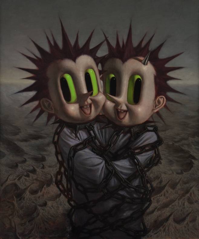 트렌디 갤러리 소속 작가 KARMS의 작품 TWIN DILEMMA, 2025. /TRENDY