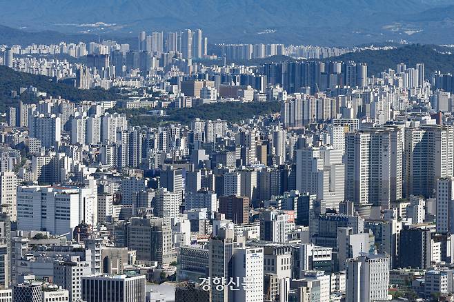 서울 도심. 문재원 기자