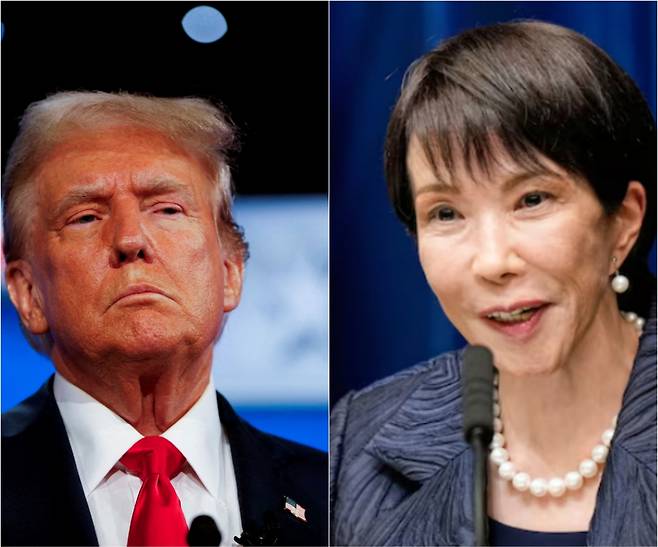 도널드 트럼프 미국 대통령(왼쪽)과 다카이치 사나에 일본 총리 /로이터=뉴스1