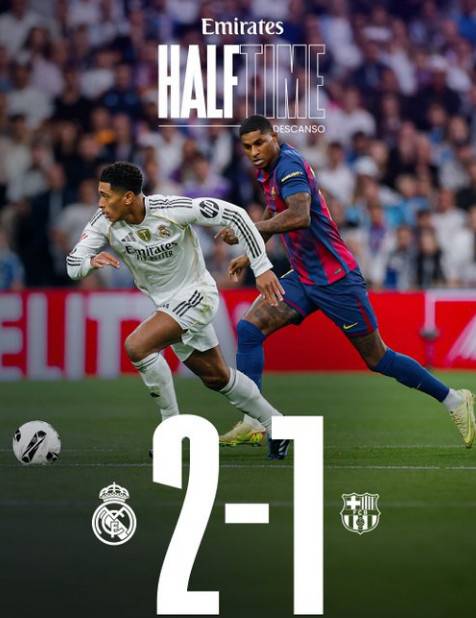 레알 마드리드는 27일(한국시간) 스페인 마드리드의 산티아고 베르나베우에서 열린 바르셀로나와의  '2025~2026 스페인 프로축구 라리가' 10라운드 홈 경기에서 2-1로 승리했다. /사진=레알 마드리드 공식 SNS 갈무리