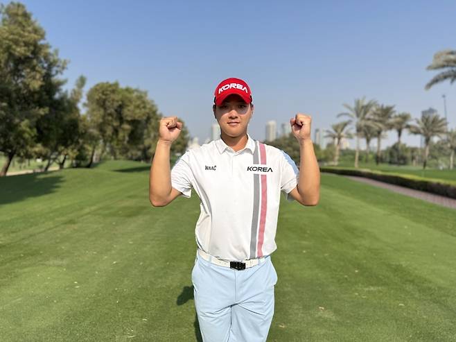 제16회 아시아 퍼시픽 아마추어 챔피언십(AAC) 공동 7위를 차지한 국가대표 김민수. 임정우 기자