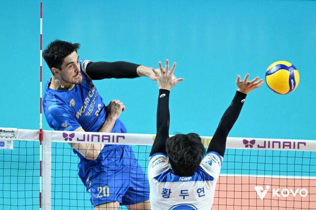 아라우조의 분전도 소용 없었다./KOVO