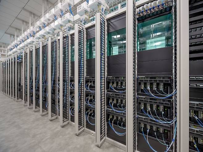 [서울=뉴시스] 세종시에 위치한 네이버 데이터센터 '각 세종' 서버실 (사진=네이버 제공) *재판매 및 DB 금지