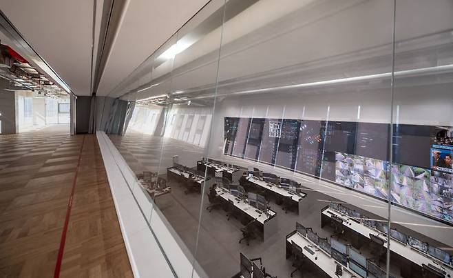 [서울=뉴시스] 세종시에 위치한 네이버 데이터센터 '각 세종' 관제센터 (사진=네이버 제공) *재판매 및 DB 금지