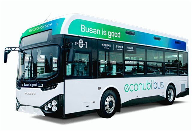30일부터 부산 강서구 에코델타시티 지역에 운행하는 에코누비 버스.