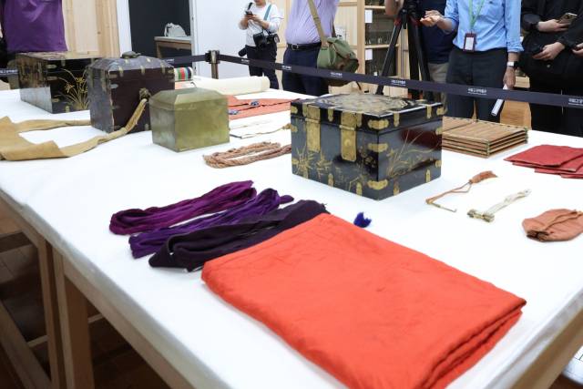 수장고에 보관된 어보, 어책, 교명 등 조선 왕실 유물.뉴스1