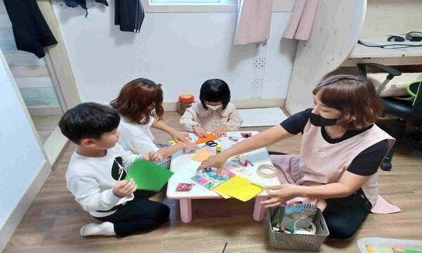 의령군 아이돌봄서비스 돌봄활동 모습 ⓒ의령군