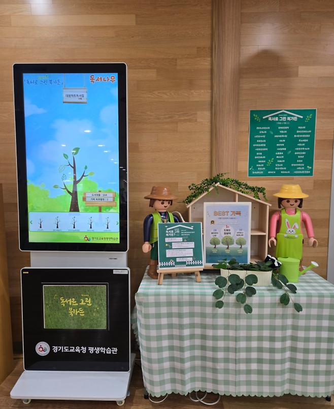 ▲ 경기도교육청평생학습관이 운영하고 있는 '독서로 그린(green) 북가든'./사진제공=경기도교육청평생학습관