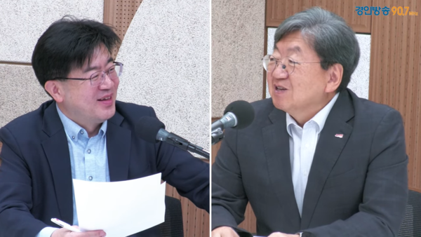 이도형 앵커,&nbsp;이남식 재능대학교 총장 2025.10.29 [경인방송 시사뉴스팀]