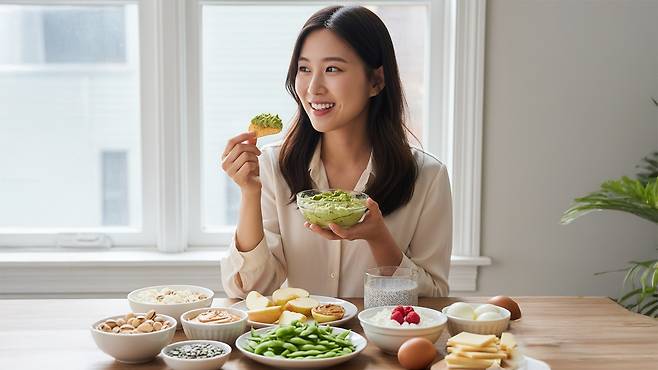 토르티야 칩에 과카몰리를 곁들이면 혈당 급상승을 막을 수 있다｜출처: Gemini