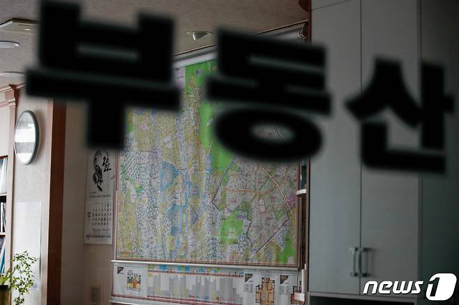 서울 강북구 미아뉴타운의 한 공인중개사무소./뉴스1 ⓒ News1 안은나 기자