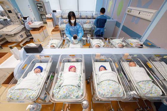경기도 고양시 일산동구 일산차병원 신생아실의 모습. 뉴스1