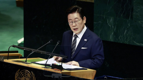 유엔 총회 기조연설하는 이재명 대통령 [사진 = 연합뉴스]