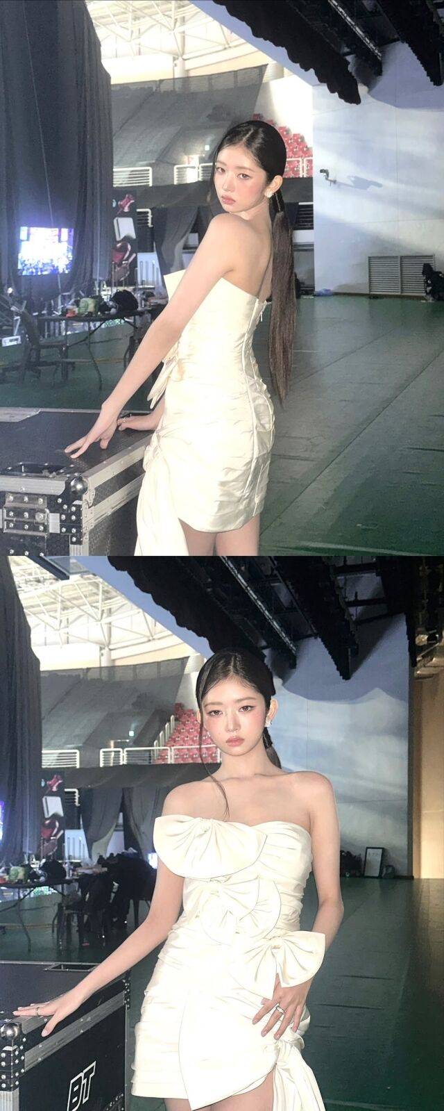 그룹 아이브 멤버 레이가 백스테이지 모습을 공개했다. / 레이 인스타그램