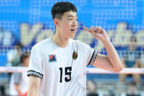 국군체육부대 시절의 홍동선 [한국배구연맹 제공. 재판매 및 DB 금지]