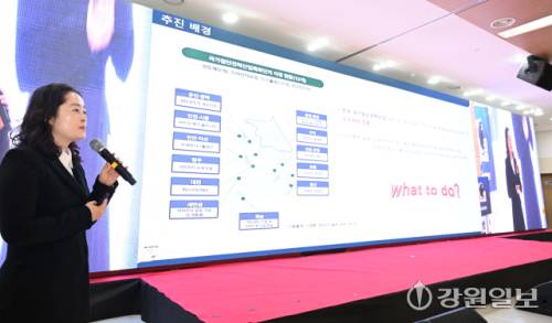 손선영 상지대 전기전자공학과 교수가 30일 원주의료기기산업진흥원에서 열린 2025 강원자치도 반도체포럼에서