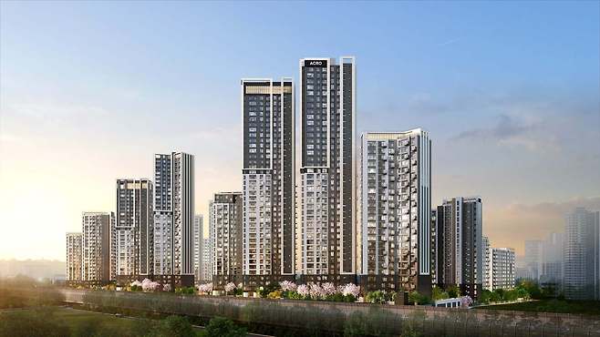 아크로 드 서초 단지 투시도.(DL이앤씨 제공)