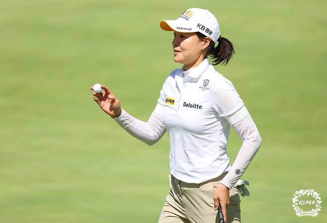 전인지 KB금융 스타챔피언십 2R 9번홀 파세이브 홀아웃