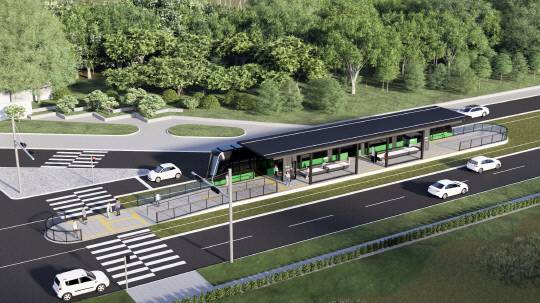 섬식 트램 정거장 대상 수상작. 대전시 제공