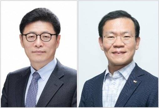 이영희 SK㈜ 부회장(왼쪽), 염성진 SK수펙스추구협의회 커뮤니케이션위원장.