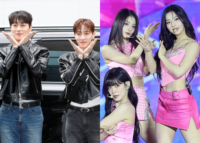보이그룹 ‘하이라이트’(왼쪽)와 걸그룹 ‘프로미스나인’. 뉴스1
