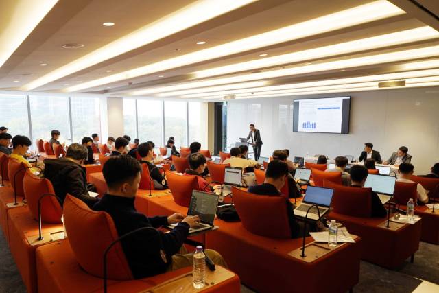 대한전선이 30일 기관투자자와 애널리스트를 대상으로 3분기 기업설명회를 진행하고 있다. 사진제공=대한전선