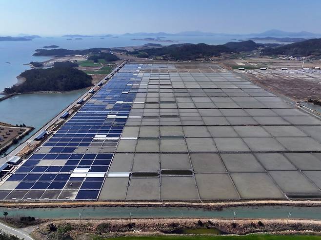 신안 증도면에 위치한 태평염전 모습 ⓒ연합뉴스