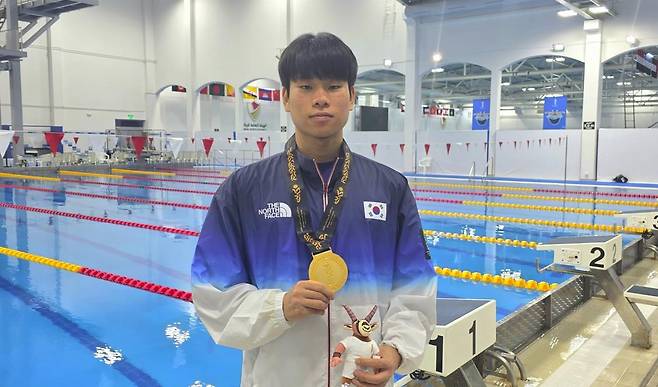 아시아청소년경기대회 수영 3관왕에 오른 고승우. [대한수영연맹 제공. 재판매 및 DB 금지]