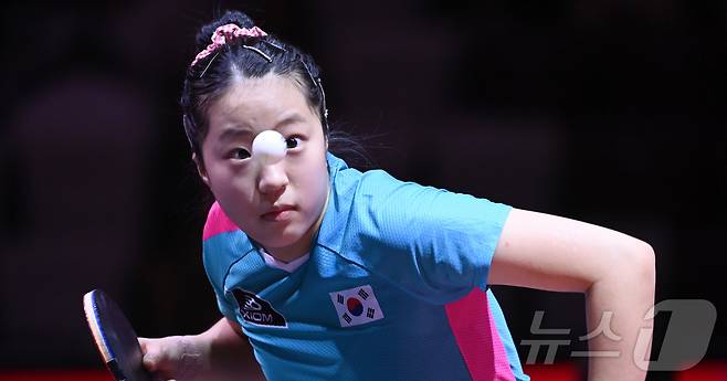 여자 탁구 신유빈. 2025.5.18/뉴스1 ⓒ News1 사진공동취재단