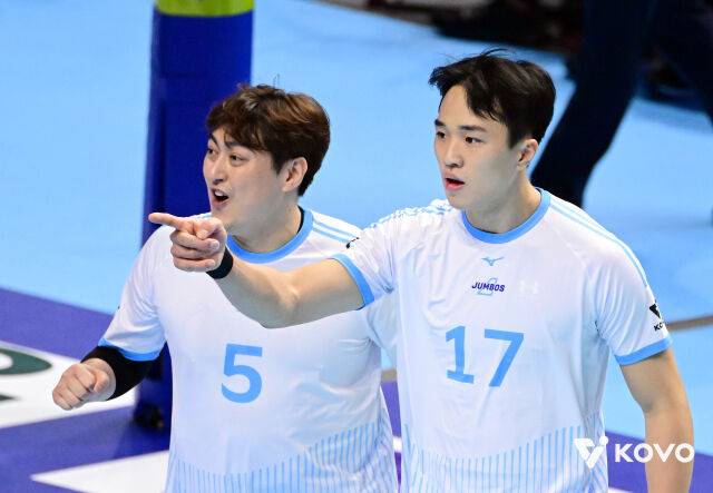 대한항공 유광우와 임동혁./KOVO