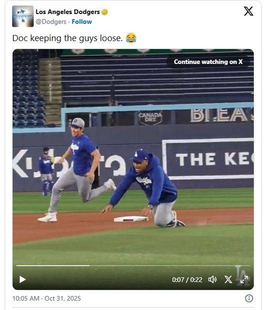 LA 다저스 공식 SNS 캡처