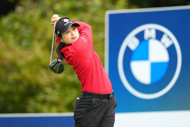 드라이버 샷하는 최혜진. 사진 제공=BMW 레이디스 챔피언십 조직위