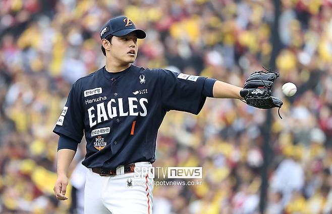 ▲ 팀의 운명을 쥐고 5차전 선발로 나가는 한화 문동주 ⓒ곽혜미 기자