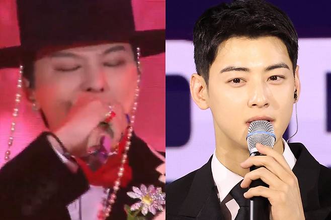 지드래곤, 차은우.