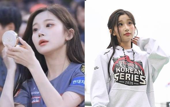 LG트윈스가 한화를 꺾고 통합우승을 차지하면서 지난해 ‘삐끼삐끼 춤’으로 유명해진 이주은 치어리더가 2년 연속 ‘통합우승 치어리더‘가 됐다. [사진출처 = SNS, MK스포츠]