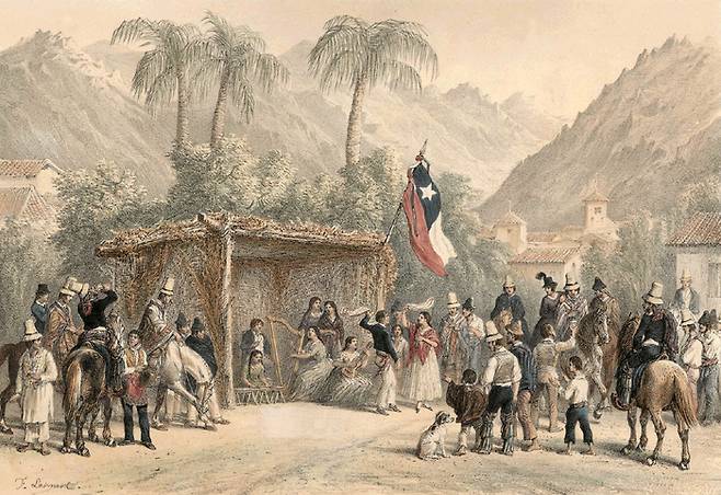 “칠레여 영원하라.“ 1854년의 칠레.