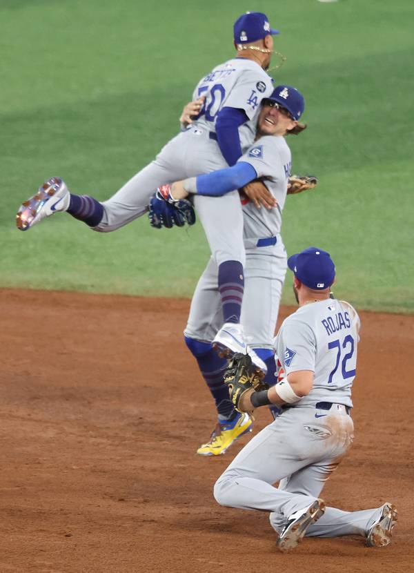 다저스는 9회말 극적으로 경기를 마무리했다. 사진= UPI= 연합뉴스 제공