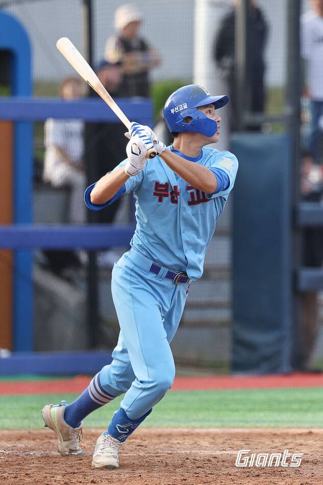 2024년 롯데기에 출전했던 당시의 부산고 하현승./롯데 자이언츠