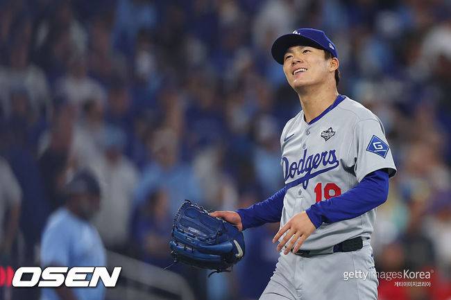 [사진] 다저스 야마모토. ⓒGettyimages(무단전재 및 재배포 금지)