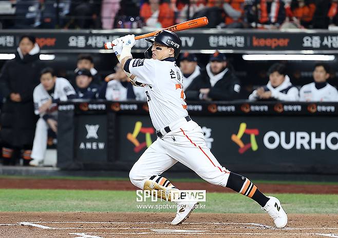 ▲ 시즌 뒤 FA 자격을 행사할 수 있는 손아섭 ⓒ곽혜미 기자