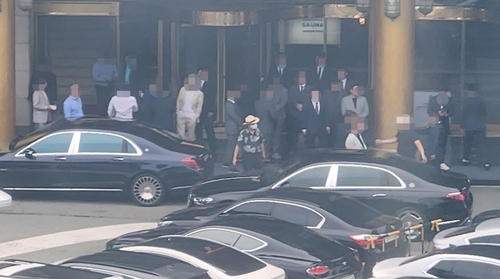 2023년 신20세기파 두목 결혼식장 모습. 연합뉴스