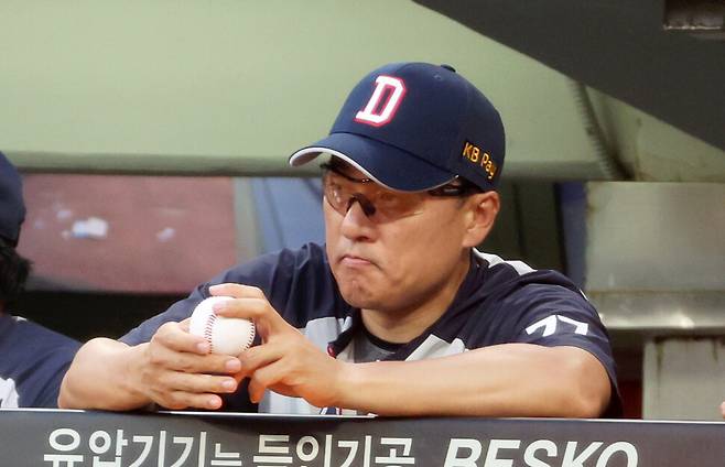 3년 계약을 채우지 못한 이승엽 두산 베어스 감독. 연합뉴스