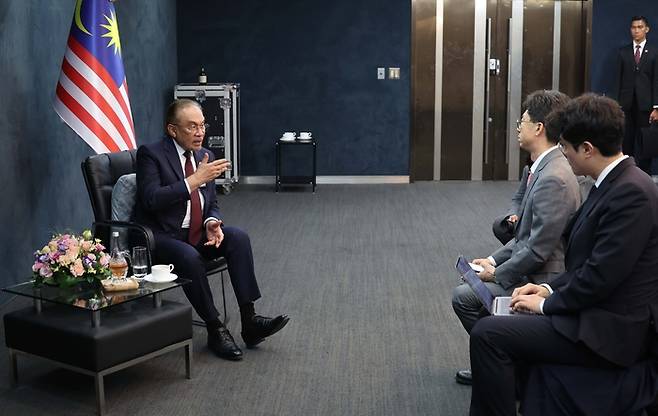 안와르 이브라힘 말레이시아 총리. [경주 = 한주형 기자]