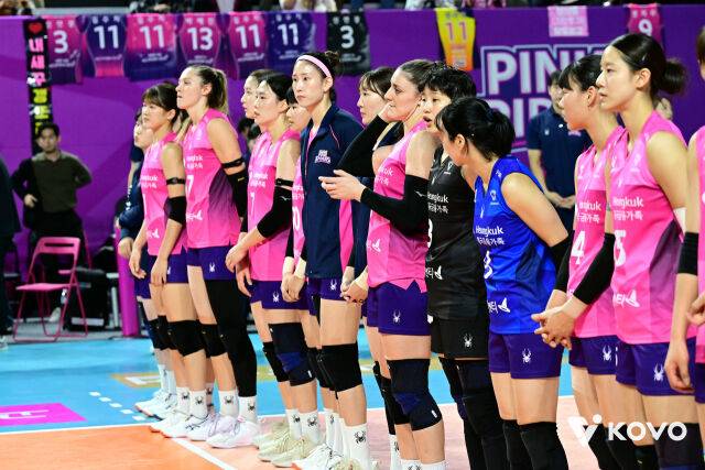 흥국생명 배구단./KOVO
