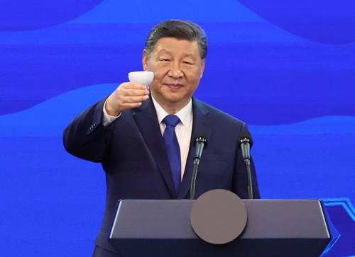 건배사하는 시진핑 중국 국가주석 [연합뉴스 제공]