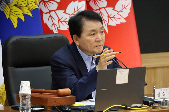 국민의힘 소속 성일종 국회 국방위원장. 연합뉴스