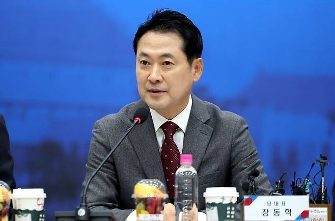 장동혁 국민의힘 대표가 3일 경북 안동시 경북도청 화백당에서 열린 국민의힘 대구·경북 지역민생 예산정책협의회에서 발언하고 있다. ⓒ뉴시스