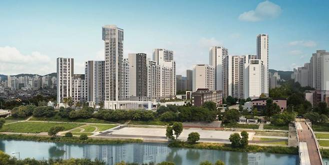 성남시 분당구 '더샵 분당티에르원' 투시도. 홈페이지 캡처